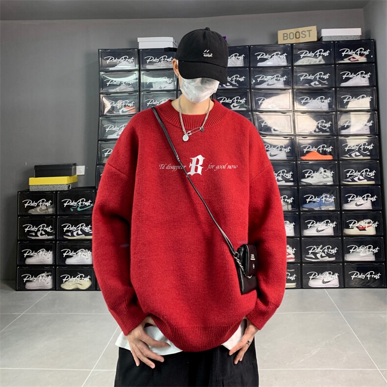 高质量！秋冬季半高领毛衣男士加绒加厚线衣男针织衫男MY110-P45,男装针织衫/毛衣,电商B367