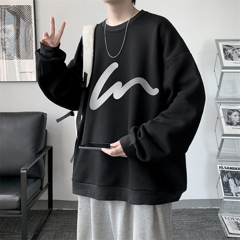 圆领卫衣男大码加厚长袖t恤男2024春S6280-28,男装卫衣,电商A040
