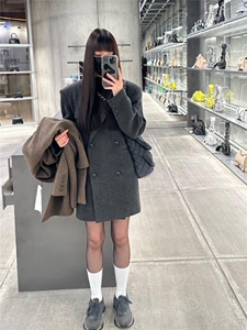 西装毛呢大衣女秋冬2025新款高级感短款外套呢子赫本风606p90k158,女装毛呢外套,浙宝318,张家港市杨舍东莱德奈福服装干洗店