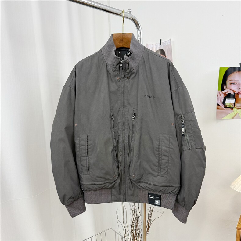 立领飞行员白鸭绒羽绒服外套男D213-W080-P380,男装羽绒服,电商D213