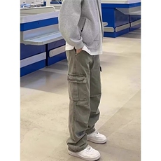 直筒裤工装休闲裤男女美式高街潮牌长裤子K9092-P55，男装休闲裤，电商D202-1