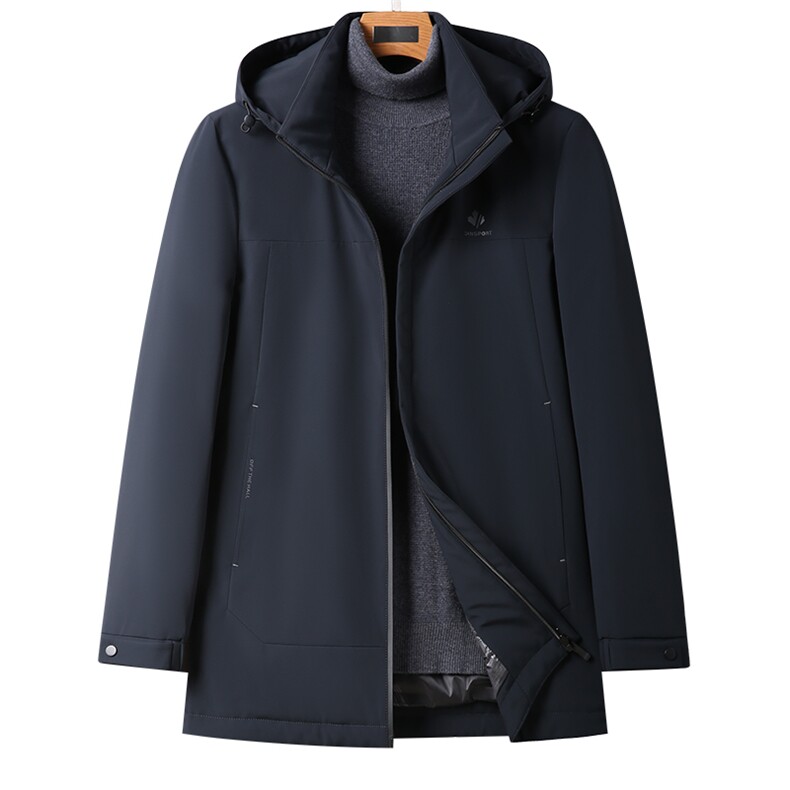 中年男士冬季可卸帽羽绒服2023冬装外套爸爸装GSNAY-K02-P235,男装羽绒服,电商B212（原钱塘6029）