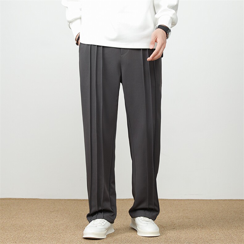 新品新中式风(墨客）立体剪裁秋冬极简百搭宽松休闲长裤K2402,男装休闲裤,星座305A（原312A-1）