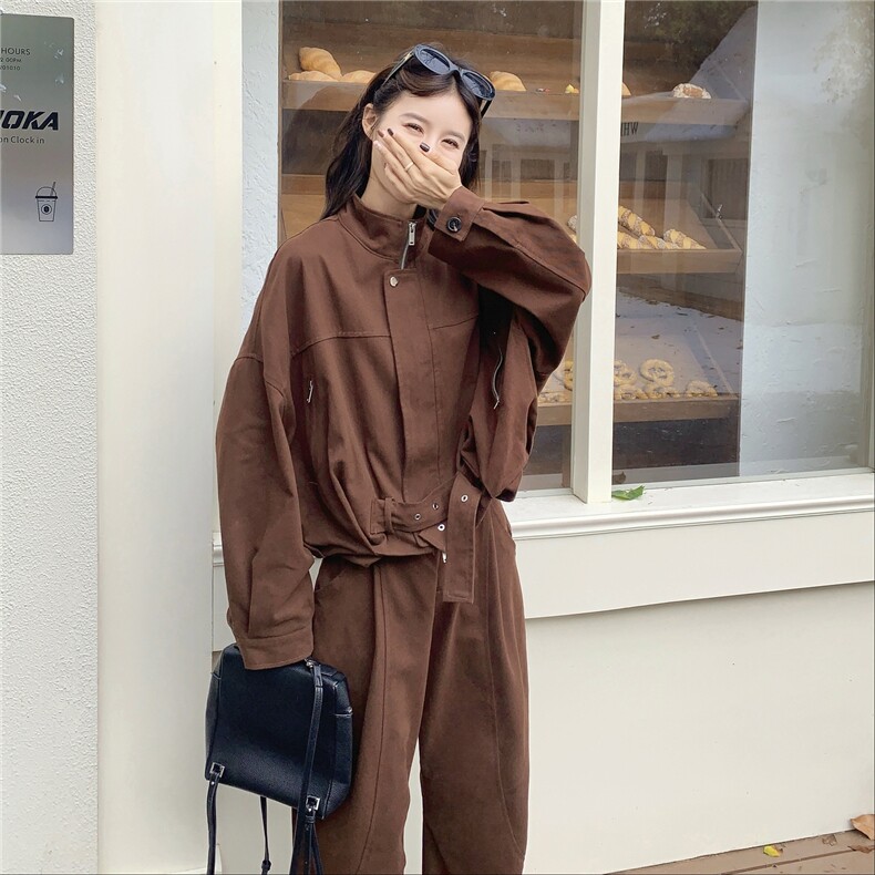 新品时尚休闲设计感满满酷飒风套装2C12-G172-P225-K328,女装套装/套裙,2C212