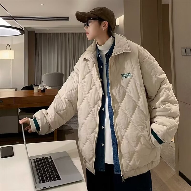 菱格棉服男冬季加厚立领保暖棉衣外套MY56-P80,男装棉衣,星座1109-3