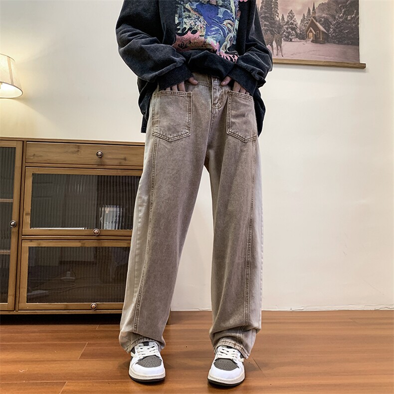秋款男牛仔裤条纹渐变色长裤NK8019P50,男装牛仔裤,星座1013-1