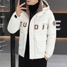 冬季新款加厚棉衣男休闲连帽棉衣潮流棉服外套-M837-P115，男装棉衣，星座310B-3