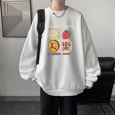 华夫格卫衣圆领卫衣男大码长袖t恤男外套HW76322-P30，男装卫衣，电商A040