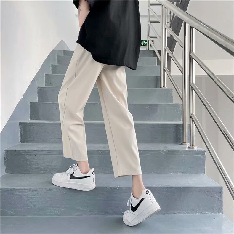 垂感西裤男直筒宽松阔腿裤子夏装韩版潮流中性休闲裤痞帅X03-P35，男装西裤，星座1008-1