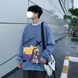 2021港风中性情侣大码休闲运动套头卫衣男外套7619P38控58,男装卫衣,星座226-2