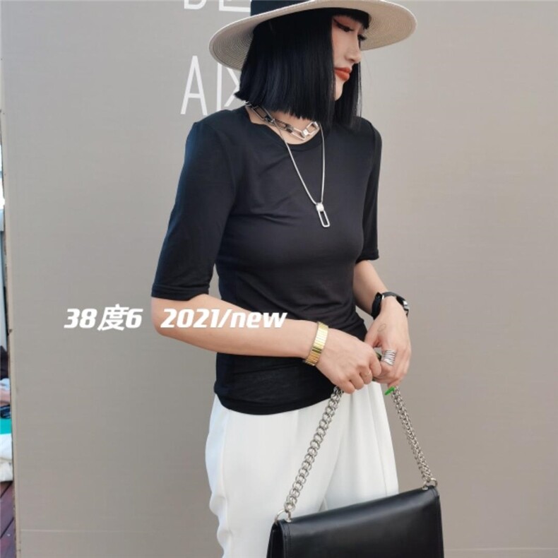 现货【真正跑量百搭T】时尚百搭神器，女装，38度6