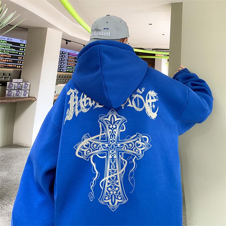 直播品质360克重磅美式印花卫衣Y219特P35同步供应华棉P45特,男装卫衣,电商A486