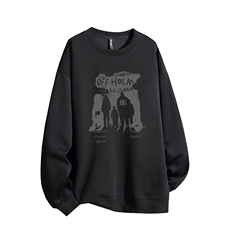 得物供货、复合重磅420克现货圆领卫衣宽松HD019-1-HMY466-P35，男装卫衣，电商019-1