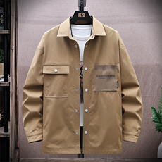春季新款现货中性风夹克户外纯色衬衫领外套DSA157B-CS01-P55，男装夹克，电商A157B