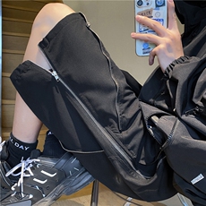 美式高街夏季新款休闲裤拉链小众设计五分裤B315-K23233-p50控68，男装休闲裤，电商B315