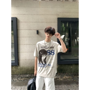纯棉250克印花短袖ZX0311-特批27图片