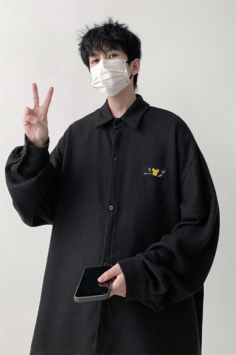 宽松长袖衬衫男KD625-P30,男装衬衫,电商D312-1