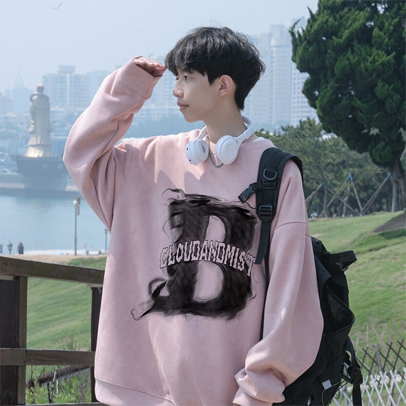 2025秋季男潮流休闲wyjp7829卫衣圆领麂皮绒特p35控69,男装卫衣,星座605(原A050)