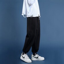 秋冬宽松字母休闲裤九分裤卫裤X715WK512P45控68，男装牛仔裤，星座715