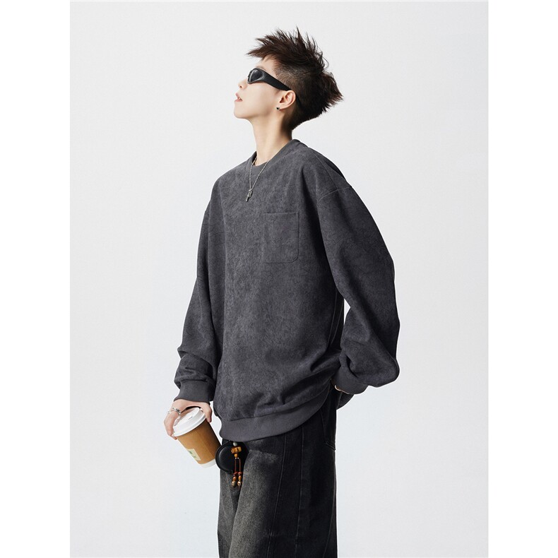TWY26特38控68polo圆领情侣卫衣宽松外套男100聚酯,女装短外套,电商B370