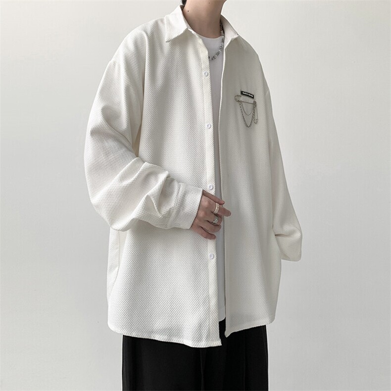 宽松长袖衬衫男KD630-P30,男装衬衫,电商D312-1