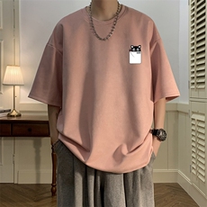 麂皮绒短袖t恤男大码半袖男酒店风JD82397-P25，男装T恤，电商A040