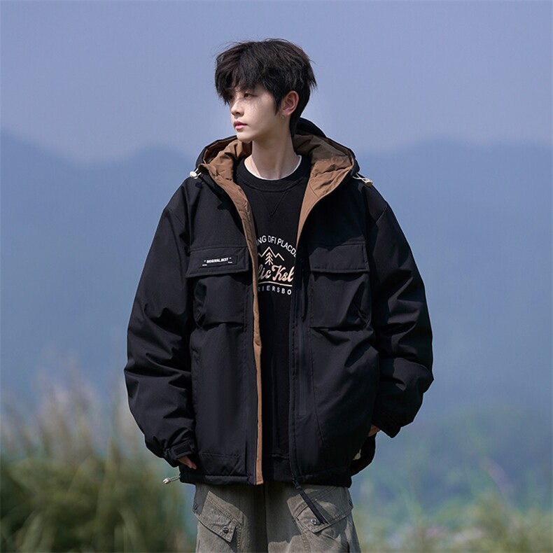 Y2361-P248L-9XL新标90绒冬季新款石墨烯大码宽松连帽羽绒服,男装羽绒服,星座109
