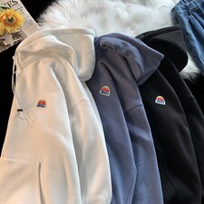 50%棉300克秋季新款港风宽松连帽开衫卫衣夹克外套W2205-P68控88，男装夹克，电商A036A