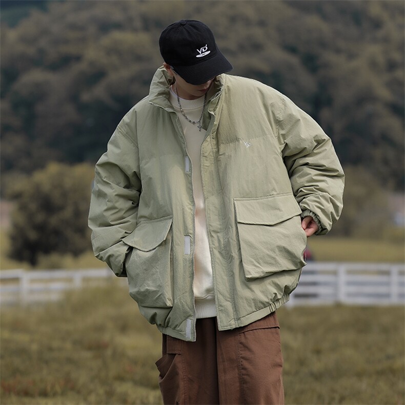 棉服男立领宽松面包服女日系新款外套潮M026-P88,男装棉衣,星座308B-2