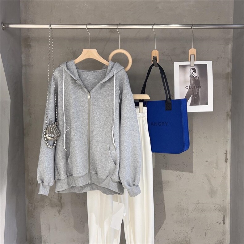 现货春款连帽卫衣，女装卫衣/绒衫，FU