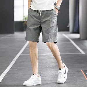 冰丝短裤男ins超火宽松休闲5分中裤夏季薄款潮流五分裤子Z106-P30图片