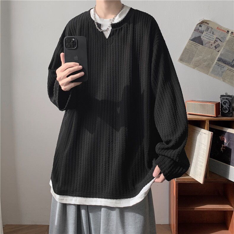 XZ809A/VVV37/P45/控58/加绒P55/控68美式圆领百搭长T恤卫衣,男装T恤,星座809A(原222-1)
