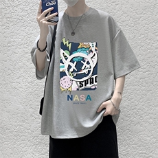 华夫格t恤男短袖男大码五分袖大皂风HT73275-P22，男装T恤，电商A040