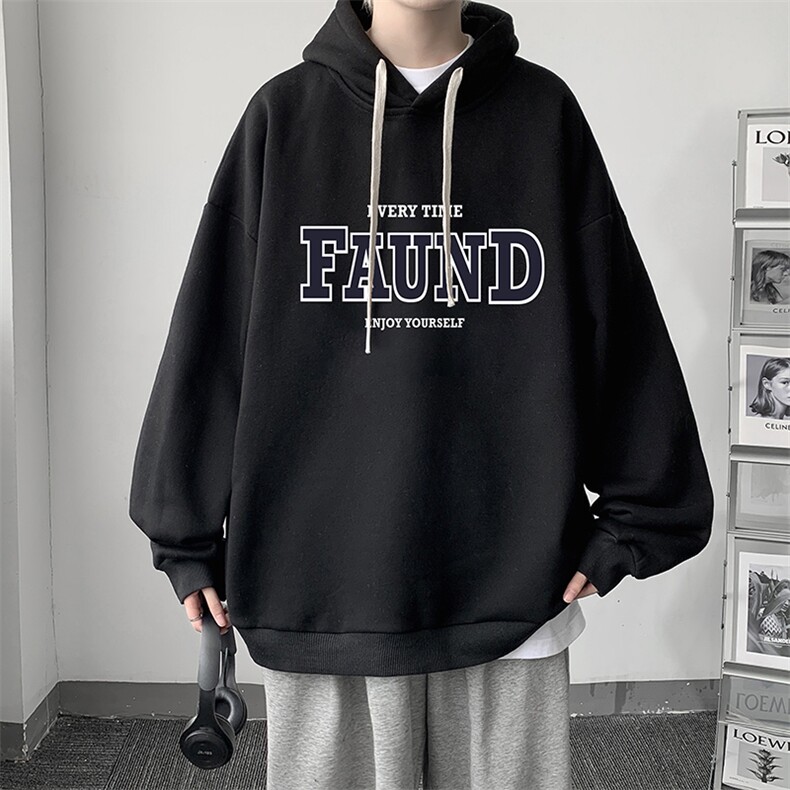 纯棉连帽卫衣男大码运动帽衫宽松薄WY2295-P35,男装卫衣,电商A040