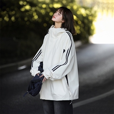 815A-MJ78322-75特春秋装新品条纹户外登山服三防冲锋衣外套女模，男装夹克，星座815A