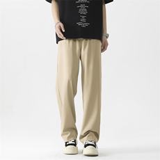 薄款冰丝宽松阔腿西装裤潮运动休闲长裤子2028特批22，男装休闲裤，星座718-1