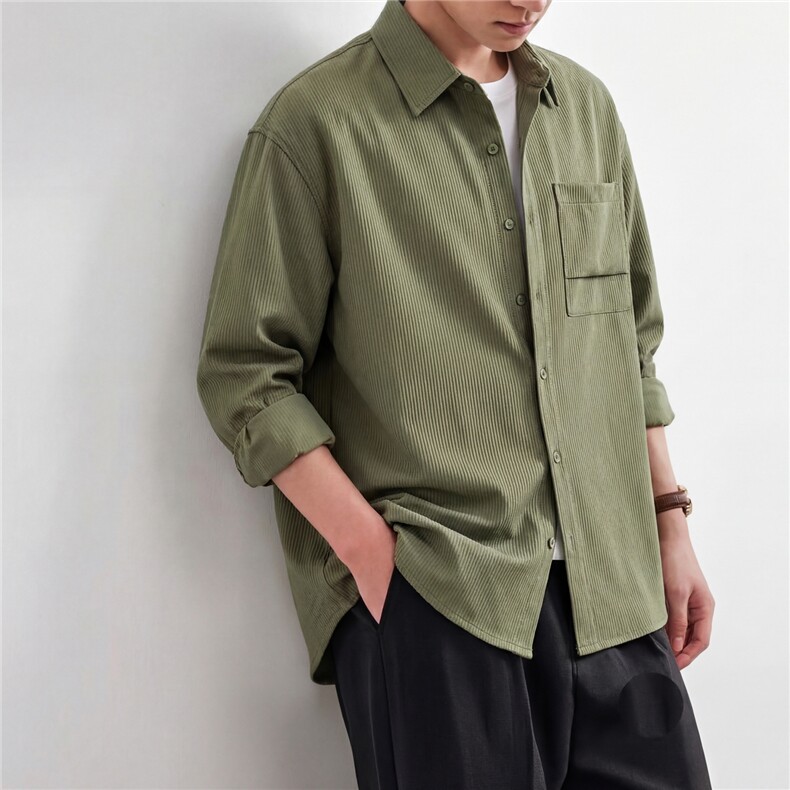 2026轻熟风春款高品质提花垂坠感痞帅衬衫寸衫A236-0818-P65，男装衬衫，电商A236