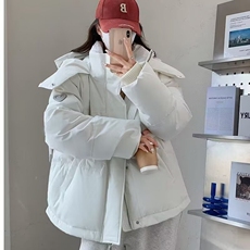 棉衣女短款2025年冬季新款羽绒棉服宽松加厚面包服小个子棉袄外套，男装棉衣，星座218-8