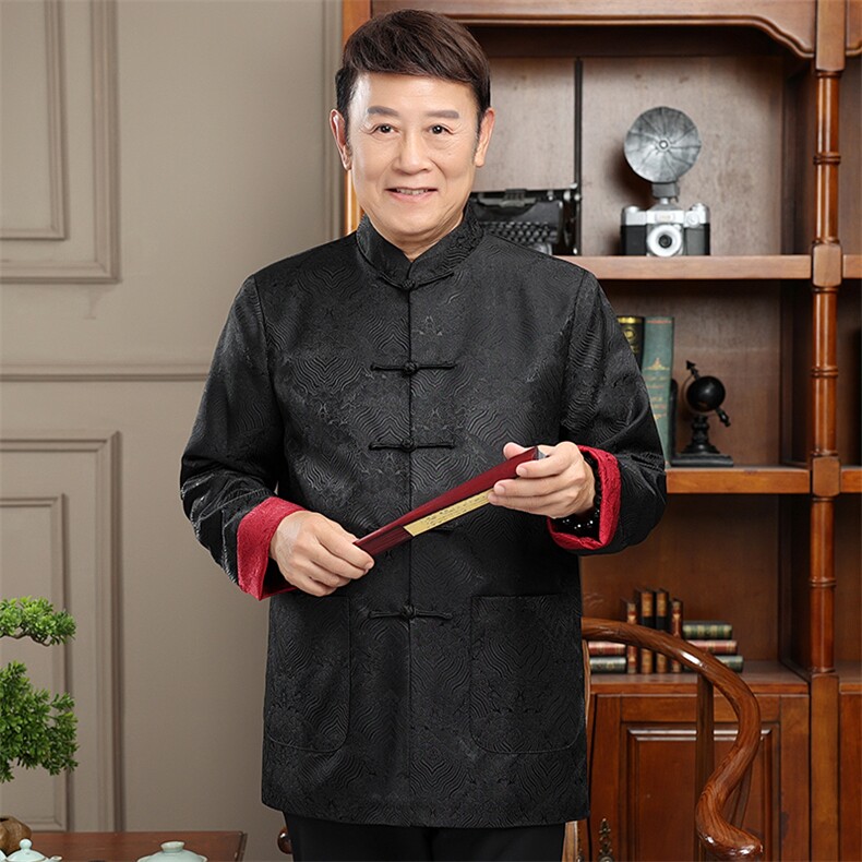 2024高品质主推春款风唐装外套男装中老年中式复古盘扣夹克,男装夹克,钱塘723