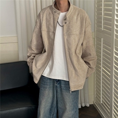 现货潮牌男士麂皮绒夹克外套日系痞帅A351-AJ2640-P125控199，男装夹克，电商A351