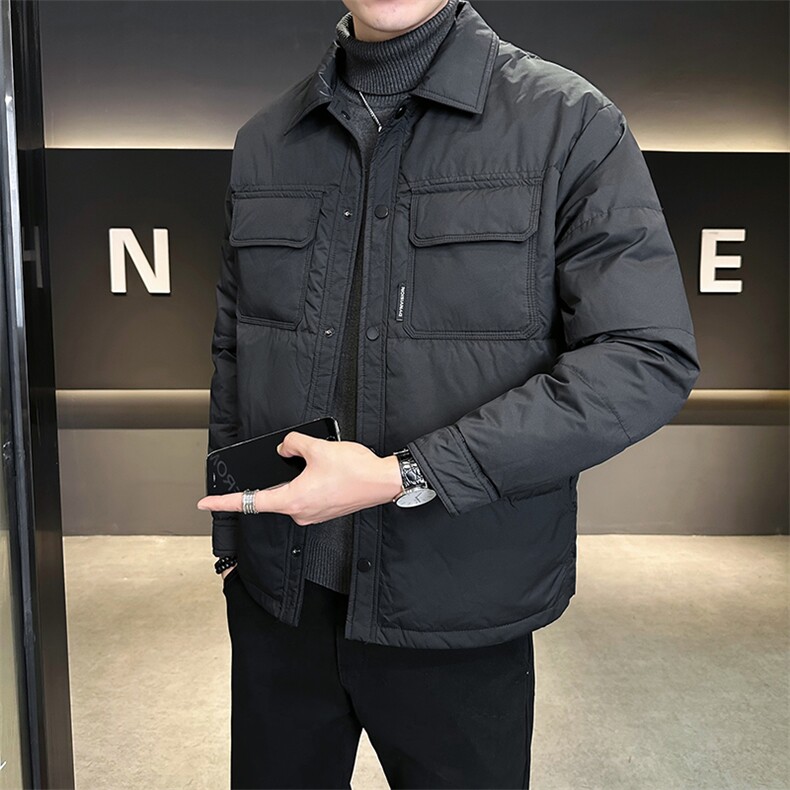 2024新款男士羽绒服冬季轻薄短款上衣A313-13813-P175控价258,男装羽绒服,电商A313