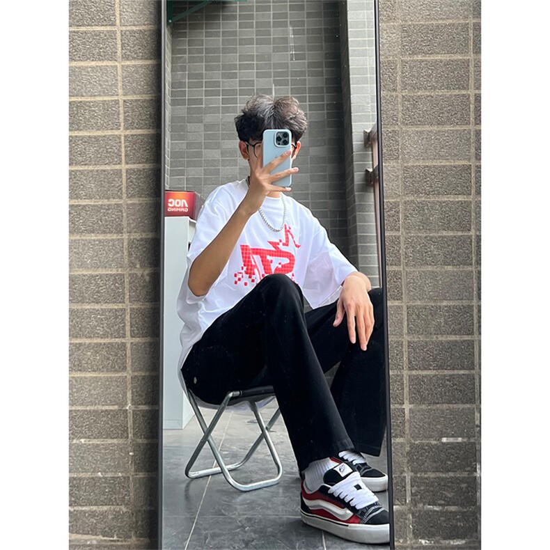 K1787～批60控88有货（自家图）2024美式vibe潮牌痞帅修身牛仔裤图片