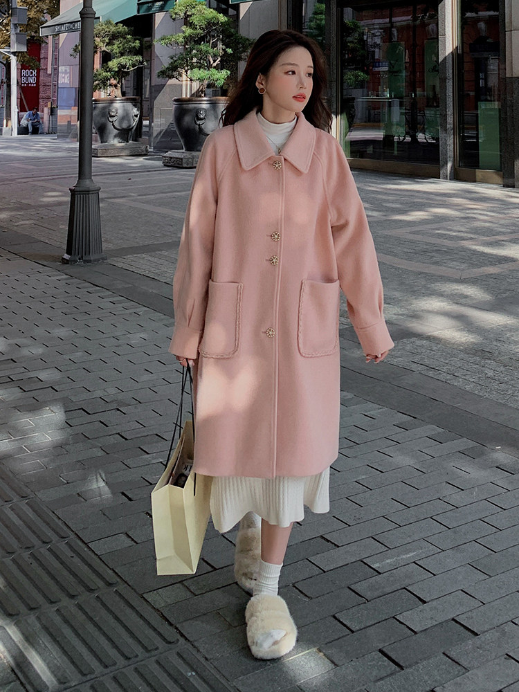 现货中长款呢料大衣B081-7709-P185-K258,女装毛呢外套,浙宝276（原081）