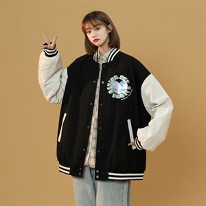 中性风春秋季情侣棒球服男女休闲夹克女时尚外套男BQF296-P50,男装夹克,电商B371