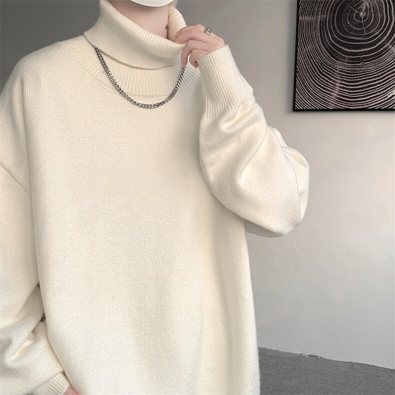 8XL-M 神款搭配！！！特大码高领毛衣男打底衫百搭内搭MY1214P45图片