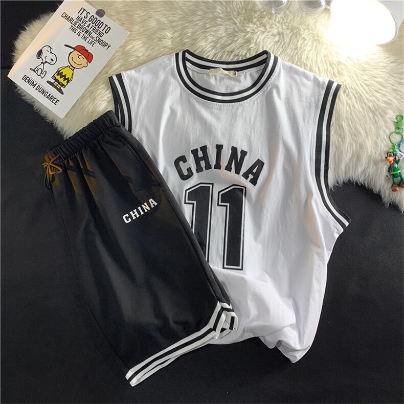 男潮流休闲套装宽松篮球服Y90P37,男装休闲套装,星座1116-2
