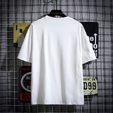 2021夏季新网格挂拍日系大码男已注册卡通印花短袖T恤T1071-P25，男装T恤，电商A001