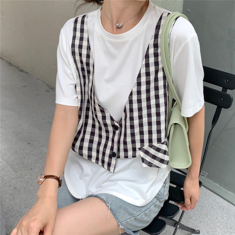 沐沐2022假两件上衣！，其它，沐·沐