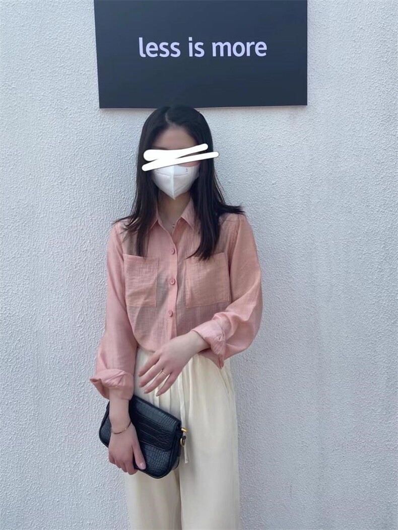 纯色衬衫，女装衬衫，1971