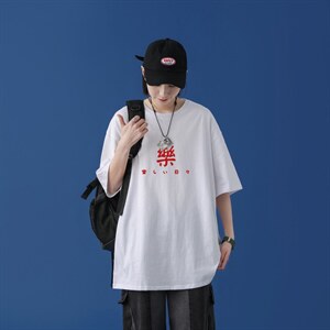 T2298P25中性模特短袖t恤男ins潮牌小众宽松夏季半袖衣服原宿港风图片